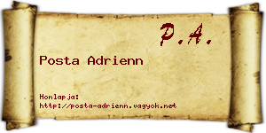 Posta Adrienn névjegykártya