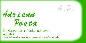 adrienn posta business card